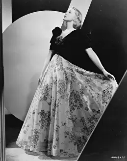 A dinner dress designed by Dolly Tree for Virginia Bruce