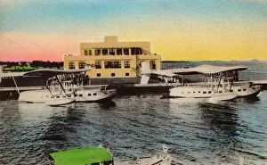 Florida Prints: Dinner Key Miami - Terminal Building, Florida, USA