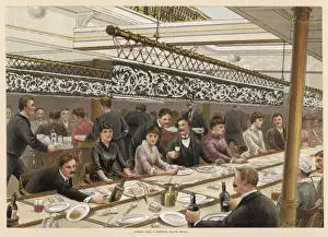 Decks Prints: Dinner on a Liner