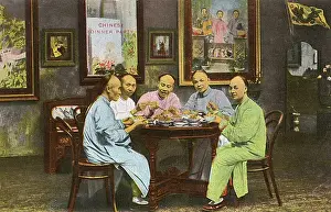 Octagonal Prints: A dinner party, China