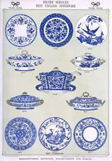 Tureen Gallery: Dinner Services, Best English Stoneware, Plate 2