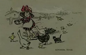 Farmyard Prints: Dinner time