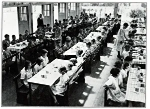 Lunch Gallery: Dinner time at Fyfield Residential Open Air School, Essex