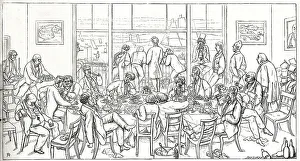 Cornhill Prints: Dinner at Trafalgar Tavern, Greenwich, SE London