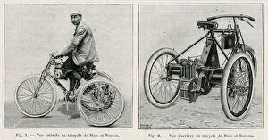 Images Dated 22nd December 2017: De Dion Boutons three wheeler motorcycle 1897