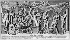 Hung Prints: Dionysos Prepares Feast