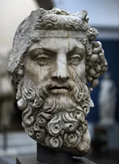 Bearded Prints: Dionysus. Bust. 2nd century AD. Marble