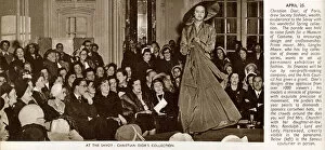 Images Dated 6th November 2018: Dior fashion show at the Savoy, 1950