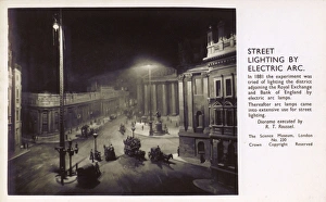 Diorama - Bank of England under Electric Arc Street Lighting