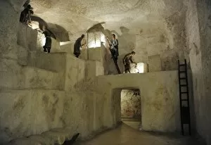 Images Dated 2nd January 2013: Diorama. Extraction of salt. Wieliczka Salt Mine, Poland