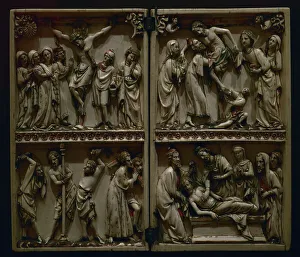 14th Century Prints: Diptych with scenes from the Passion of Christ