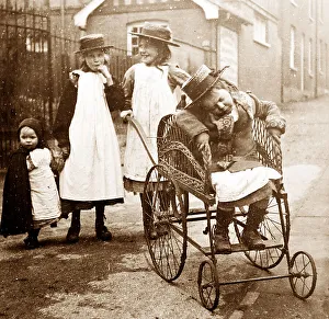 Disabled child in a wheelchair