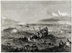 Sunk Gallery: Disaster in the Bay of Saint Cast, Brittany, north-west France, 11 September 1758