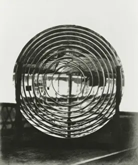Flint Prints: Disc of flint glass for a lighthouse