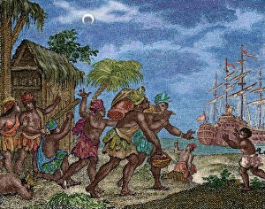 Lunar Gallery: Discovery of America. Second Voyage of Columbus. Jamaica. 15