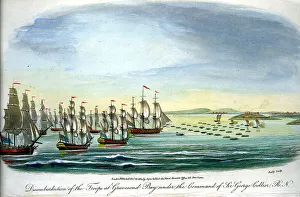 Disembarkation of Troops At Gravesend Bay Under ?