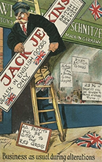 Disguising a German Shop - Start of WWI Disguising a German Shop - Start of WWI