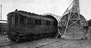Images Dated 5th April 2004: Disinfecting a railway carriage