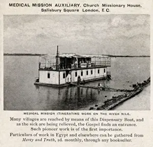 Treatment Prints: Dispensary boat on the Nile, Egypt
