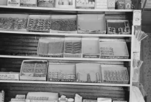 Candy Prints: Display of candy in store, La Forge, Missouri