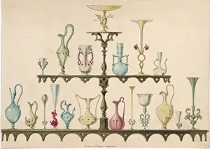 Marche Prints: A Display of Vases