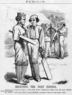 Liberals Collection: Disraeli / Cricket Innings