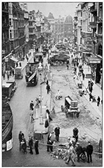 Digging Collection: Disruption extending the entire length of Haymarket, Piccadilly, London, closed until September
