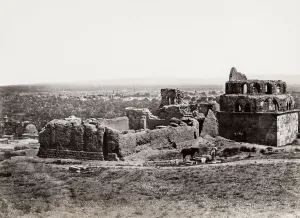 Rampart Prints: Distant view of Damascus, Syria. Francis Frith 1857