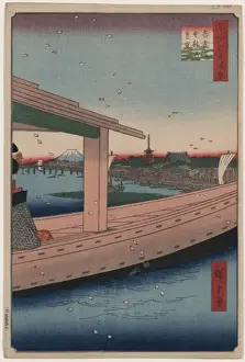 Distant view of Kinryuzan Temple and Azuma Bridge