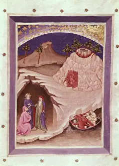 Cato Prints: The Divine Comedy. s. XIV. Dante, Virgil and Cato