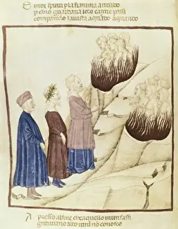 Marciana Prints: The Divine Comedy. s. XIV. The Purgatory. Dante