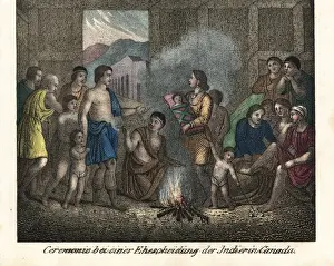 Divorce Prints: Divorce ceremony between natives of Canada