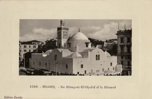 Roof Top Prints: Djemaa el-Djedid mosque and Minaret. Algiers, Algeria