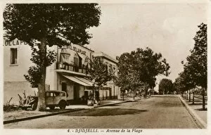 Djidjelli, Algeria - Beach Avenue and Hotel de la Plage