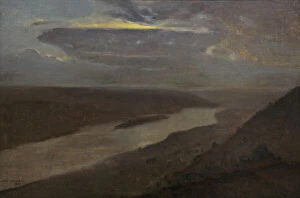 Overview Collection: The Dniester River at Night, 1906, by Jozef Chelmonski