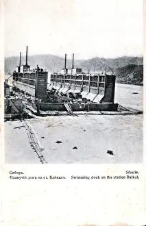 Semi Prints: The dock for the icebreakers, Lake Baikal