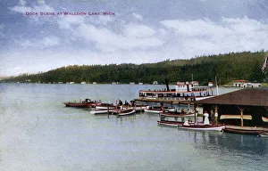 America Gallery: Dock Scene - Walloon Lake, Michigan