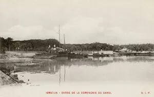 Universelle Gallery: Dock of the Suez Canal Company at Ismailia, Egypt
