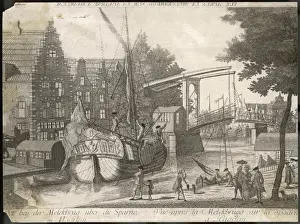 C18th Prints: Docks at Haarlem C18Th