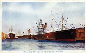 The Docks at the Port of Liverpool, Merseyside