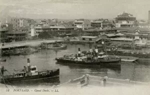 Harbor Gallery: Docks of the Suez Canal in Port Said, Egypt