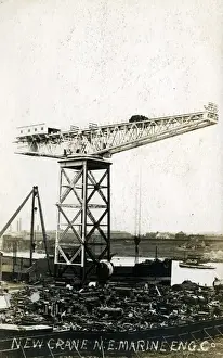 Dockside Prints: Dockside Crane built by North East Marine Engineering, Sunde