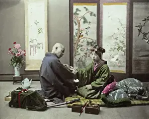 Feeling Prints: Doctor and geisha patient, Japan