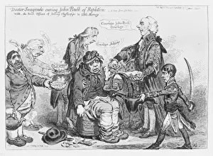 Doctor Sangrado curing John Bull of repletion-with the kind