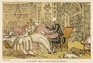 Educated Prints: Doctor Syntax meets a blue stocking beauty