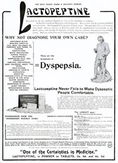 New Images May Collection: Doctors remedy use Lactopeptine reliving indigestion and dyspepsia