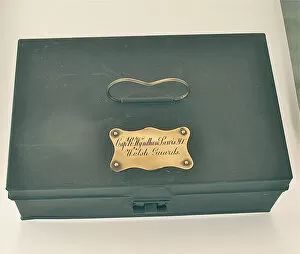 Firearms Collection: Document box of Cpt Rupert Wyndham Lewis, MC