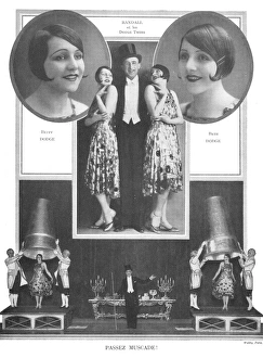Images Dated 13th September 2012: Dodge Sisters in La Grande Folie at the Folies Bergere, Pari