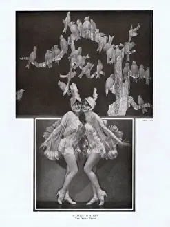 Dodge Sisters in La Grande Folie at the Folies Bergere, Pari