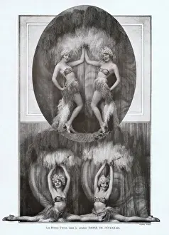 Bergere Prints: Dodge Sisters in La Grande Folie at the Folies Bergere, Pari